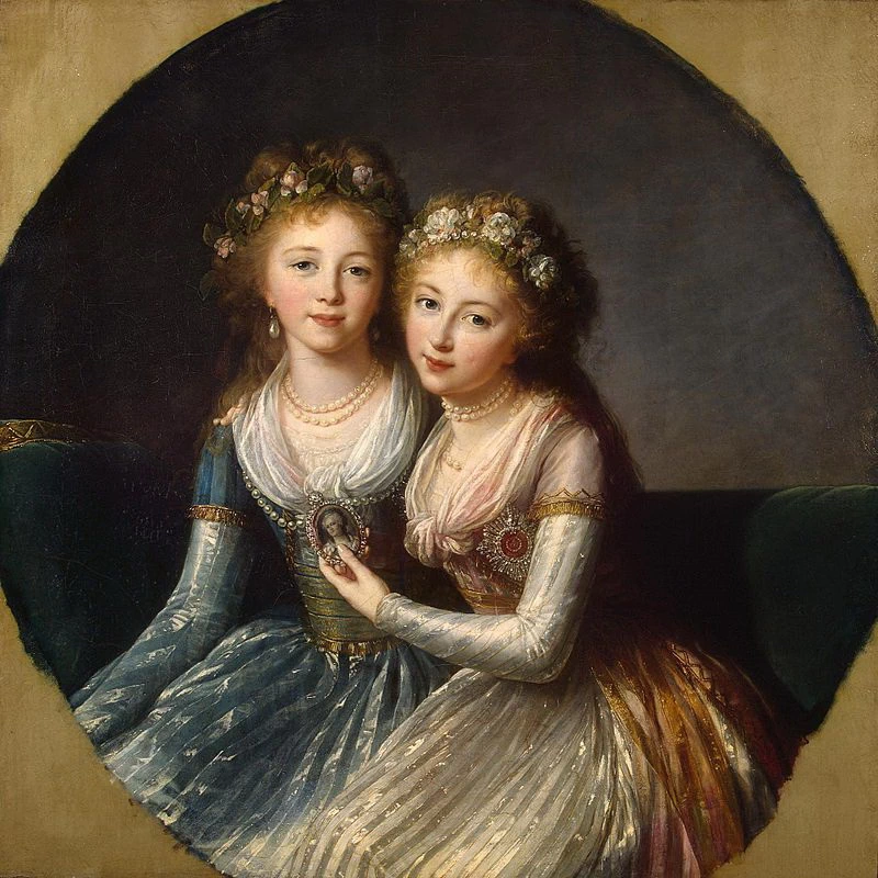 Ritratto di Alexandra e Elena Pavlovna di Russia-State Hermitage Museum, St. Petersburg